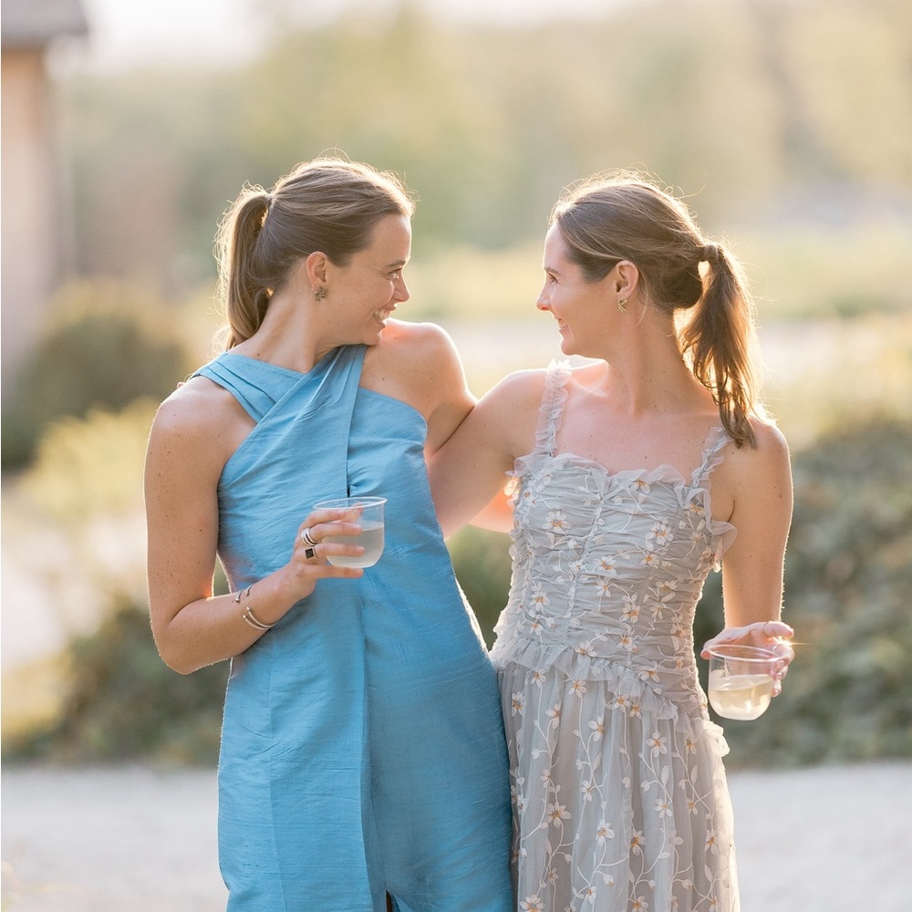 Elegant Blue and Gray Women's Dresses